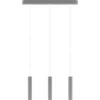 ZÁVĚSNÉ SVÍTIDLO, 52/3,4/150 cm  - šedá, Design, dřevo (52/3,4/150cm)