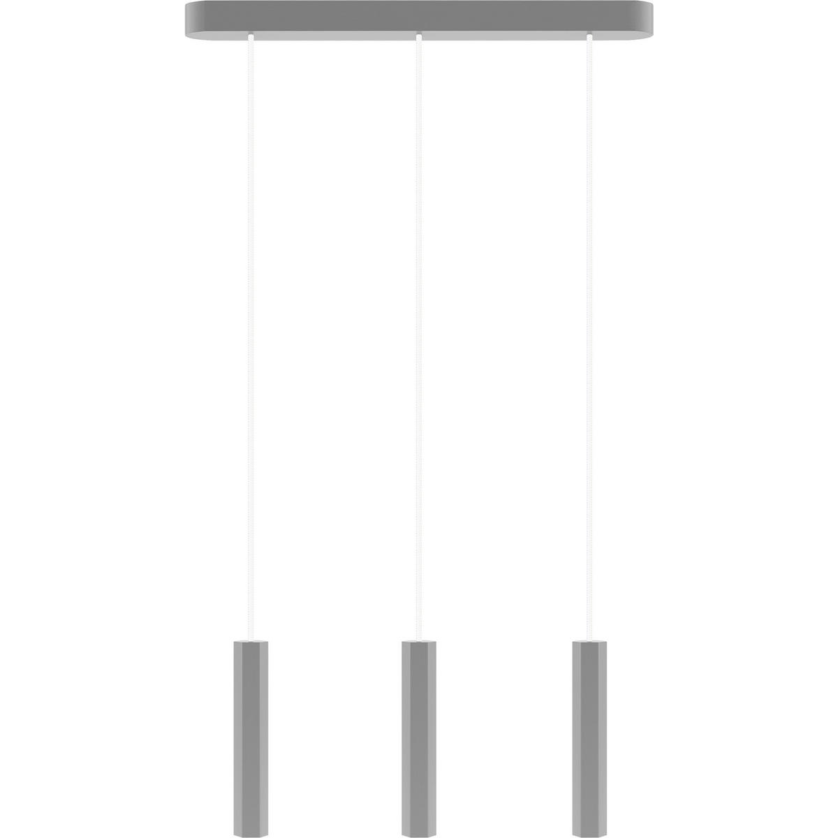 ZÁVĚSNÉ SVÍTIDLO, 52/3,4/150 cm  - šedá, Design, dřevo (52/3,4/150cm)