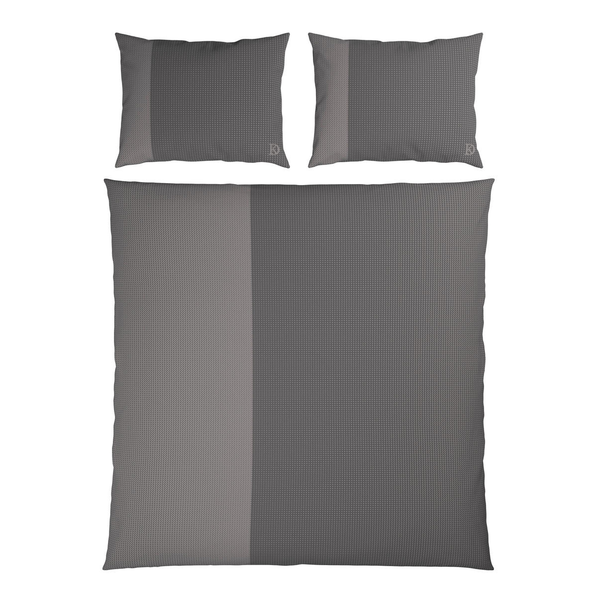 BETTWÄSCHE 3-teilig Satin 200/200 cm  - Taupe, Design, Textil (200/200cm) - Dieter Knoll