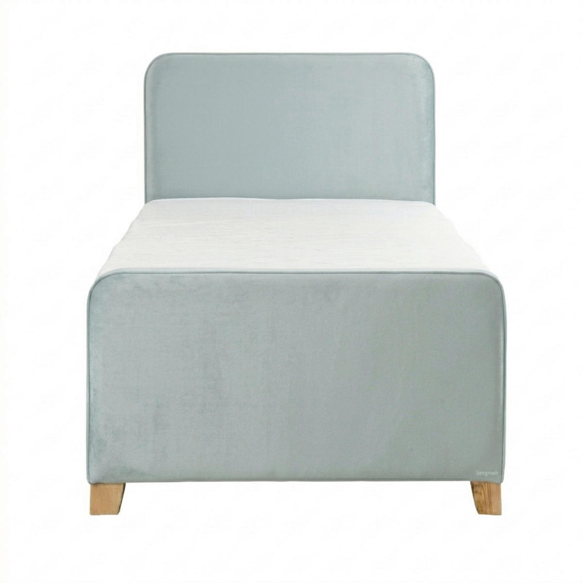BOXBETT 140/200 cm  in Mintgrün  - Kernbuche/Mintgrün, MODERN, Holz/Textil (140/200cm) - MID.YOU