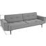SCHLAFSOFA Grau - Ulmefarben/Dunkelbraun, Design, Holz/Textil (242/79/115cm) - Innovation