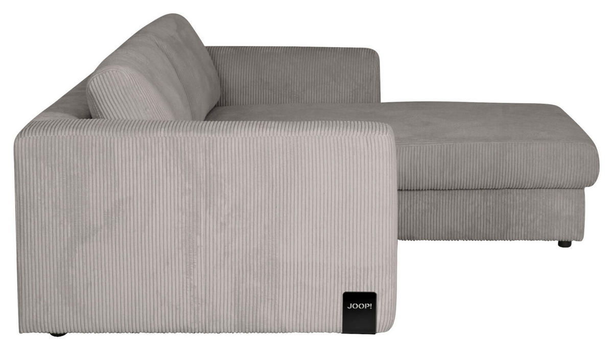ECKSOFA JOOP Grau Cord  - Schwarz/Grau, KONVENTIONELL, Kunststoff/Textil (269/192cm) - Joop!