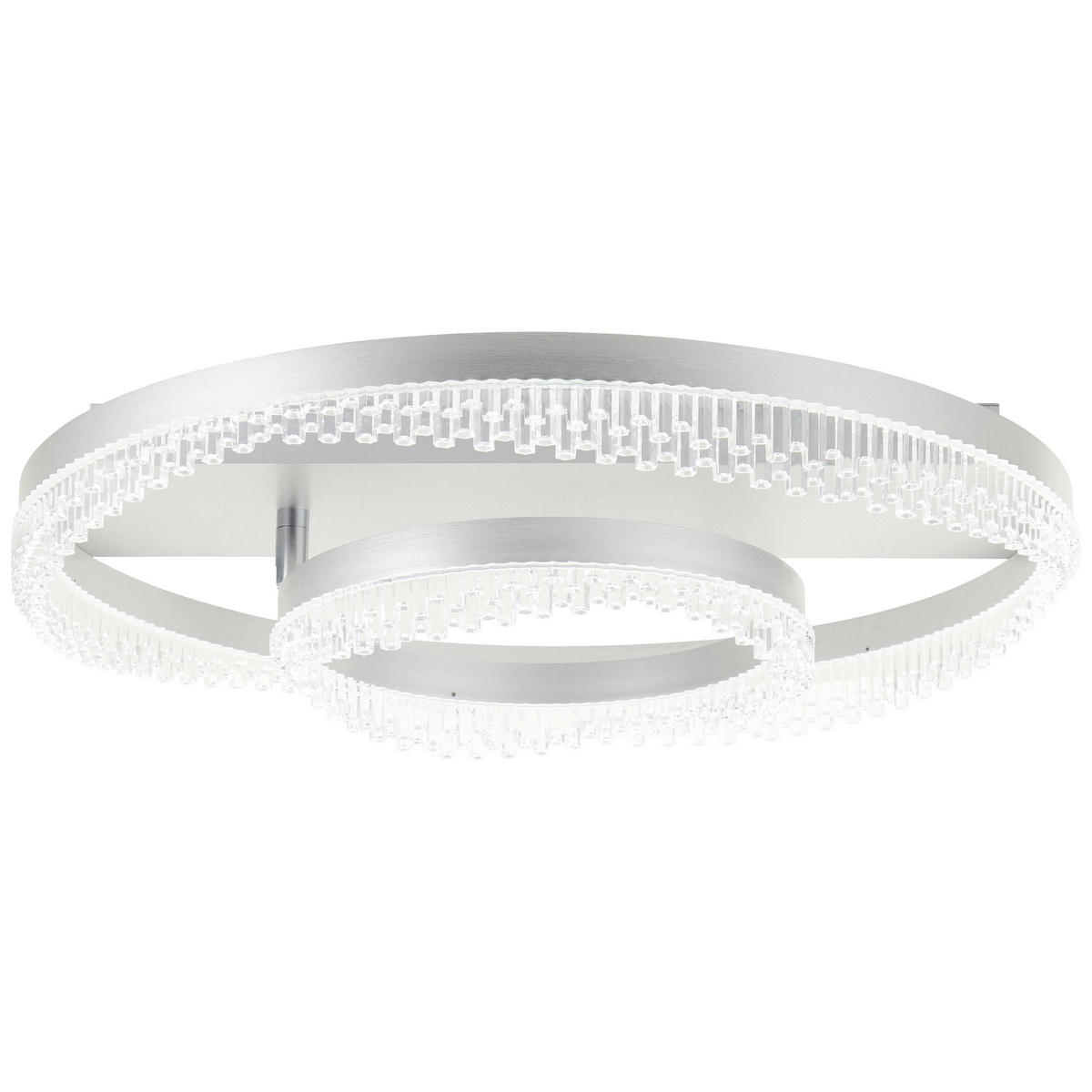 LED-TAKLAMPA Aurora 61/13 cm  - aluminiumfärg, Design, metall/plast (61/13cm)