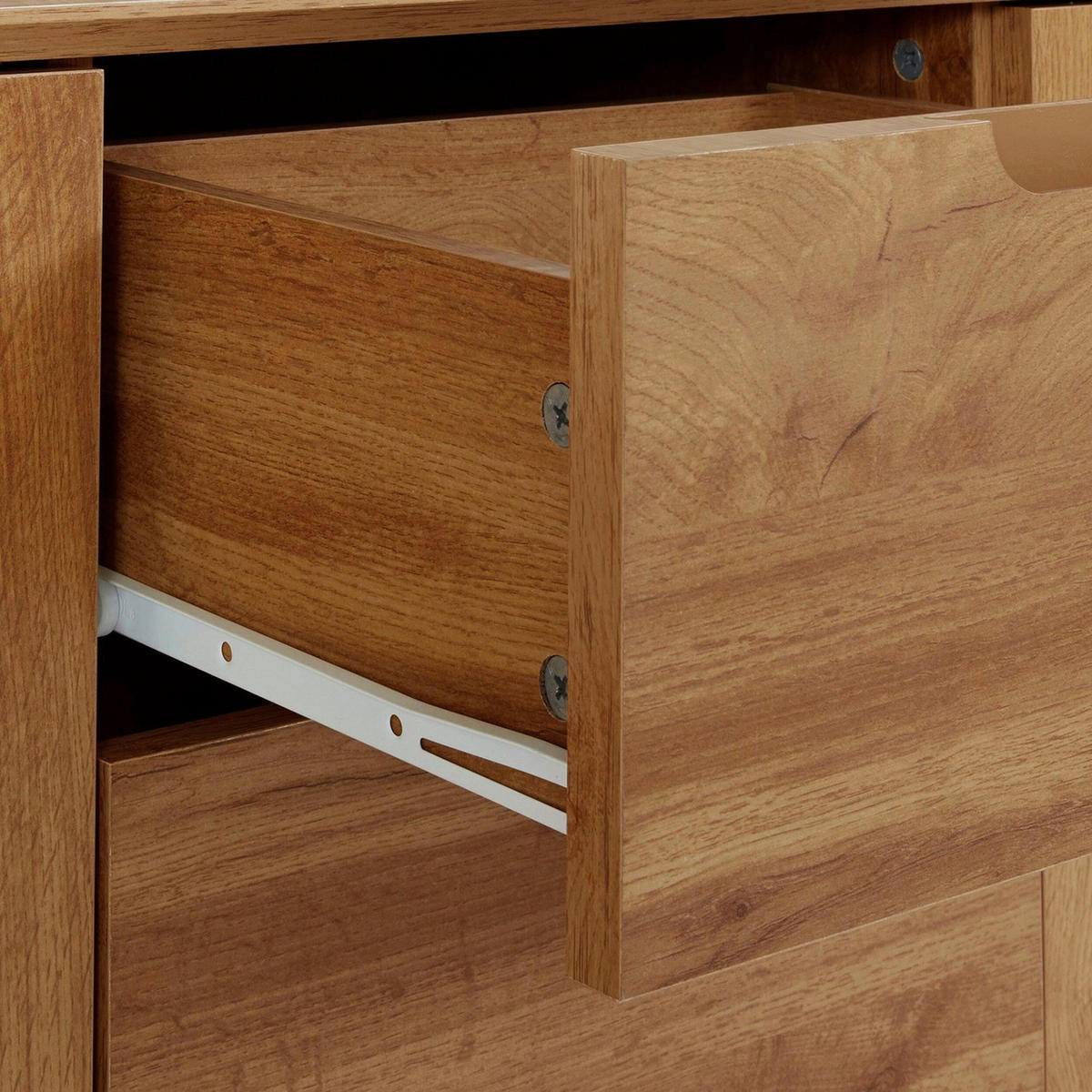 SIDEBOARD ESSEN 120/75/40 cm 3 Schublade(n)  - Eiche Wotan, Design, Holzwerkstoff (120/75/40cm) - Livetastic