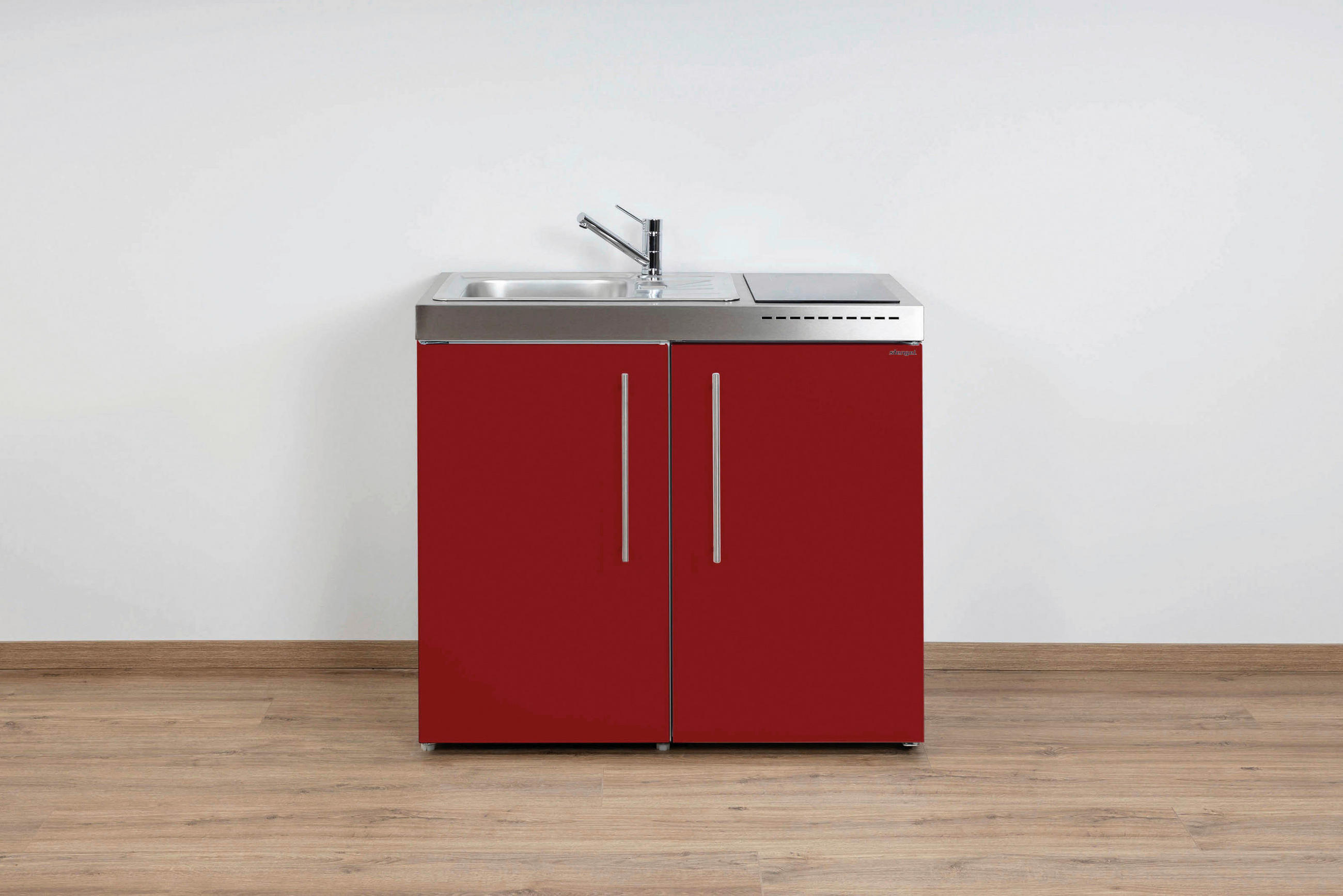 XXXLutz Miniküche Mpbr 100-Ks Bordeaux 100x89x60 cm