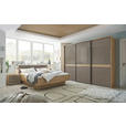SCHWEBETÜRENSCHRANK in Weiß - Chromfarben/Weiß, Design, Glas/Holzwerkstoff (336/240/68cm) - Moderano