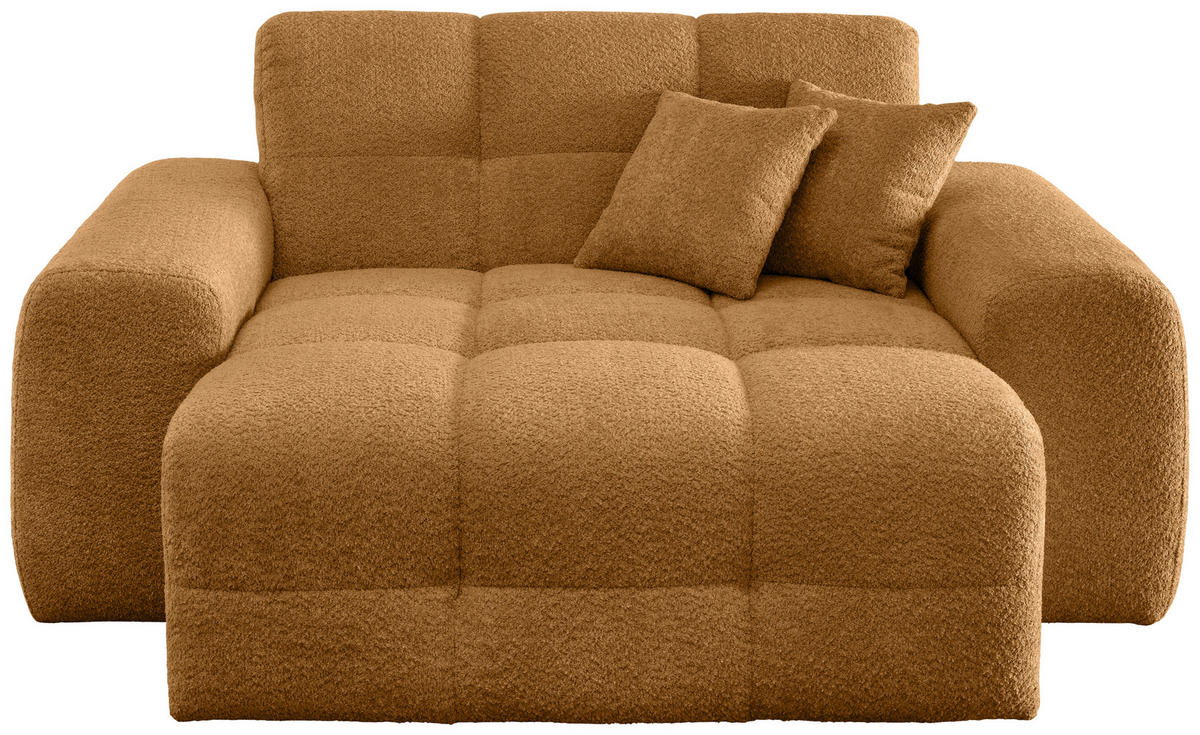 XXL-SESSEL - Goldfarben/Schwarz, MODERN, Kunststoff/Textil (181/87/155cm) - Livetastic