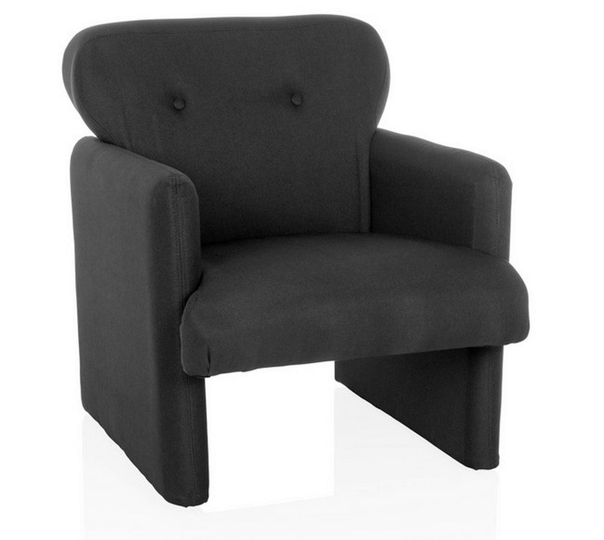 LOUNGEFÅTÖLJ  - svart, Modern, textil (66/77/74cm) - MID.YOU