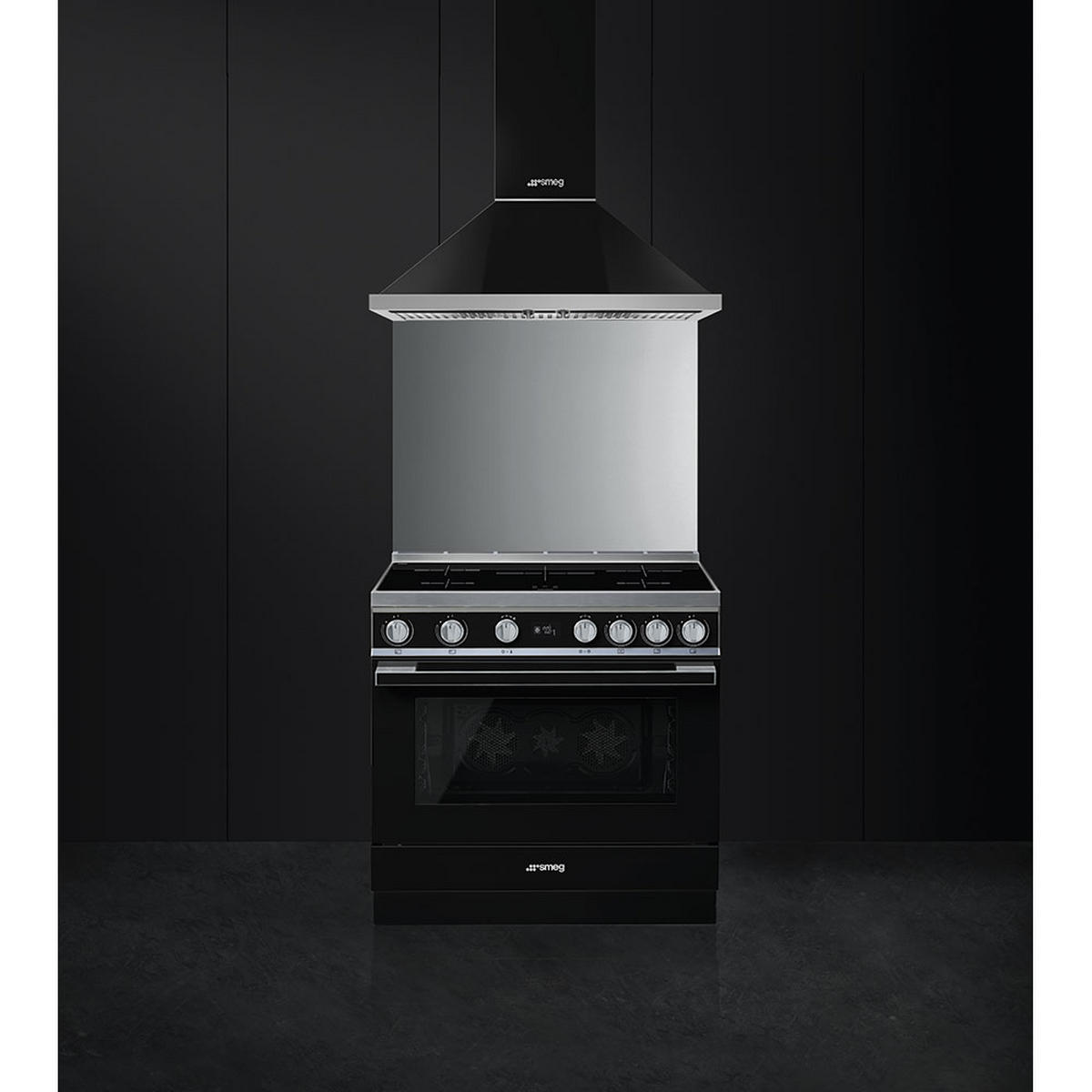 HERD CPF9IPBL  - Schwarz, Basics, Glas/Metall (90/90/60cm) - SMEG