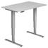 SCHREIBTISCH - Silberfarben/Weiß, KONVENTIONELL, Holzwerkstoff/Metall (120/63,5-128,5/80cm) SCHREIBTISCH - Silberfarben/Weiß, KONVENTIONELL, Holzwerkstoff/Metall (120/63,5-128,5/80cm)