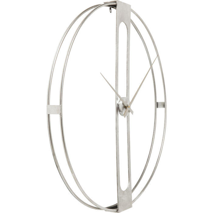 WANDUHR  Silberfarben  - Silberfarben, Design, Metall (60/60/10cm) - Kare-Design