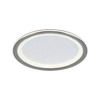 LED-DECKENLEUCHTE  40/6 cm    - Chromfarben/Schwarz, Trend, Kunststoff/Metall (40/6cm) - Novel