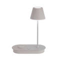 LED-TISCHLEUCHTE 25/12/33 cm   - Grau, Design, Kunststoff/Metall (25/12/33cm) - Novel
