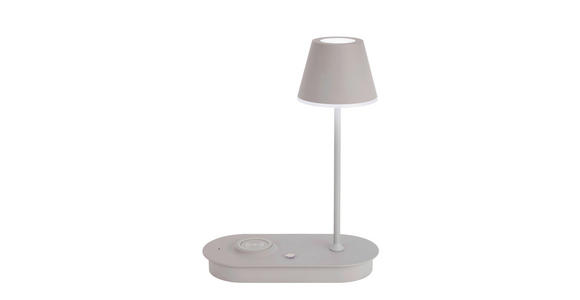LED-TISCHLEUCHTE 25/12/33 cm - Grau, Design, Kunststoff/Metall (25/12/33cm) - Novel