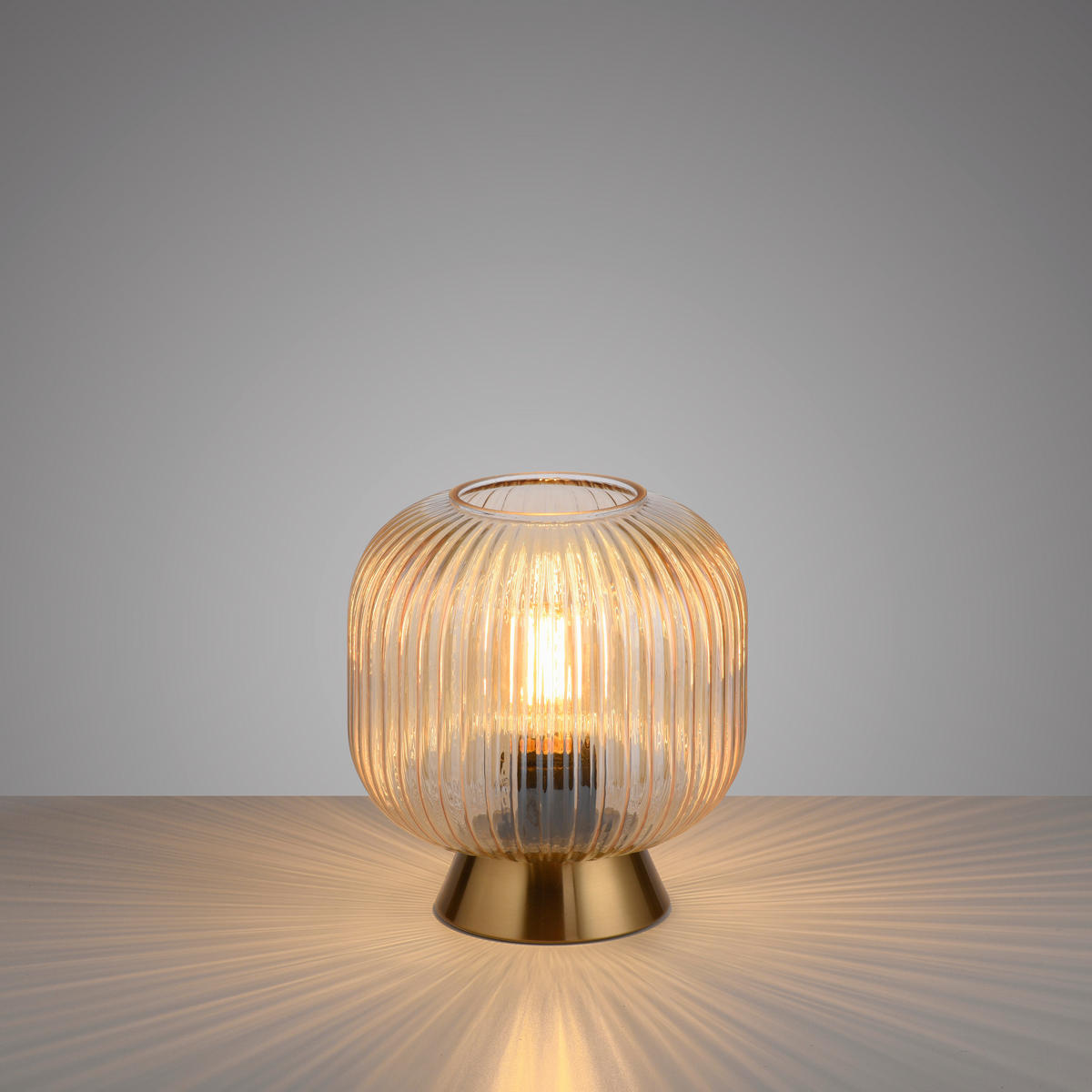 LED-TISCHLEUCHTE SW NAMI 20/20/22 cm   - Sandfarben, KONVENTIONELL, Glas/Kunststoff (20/20/22cm) - Schöner Wohnen