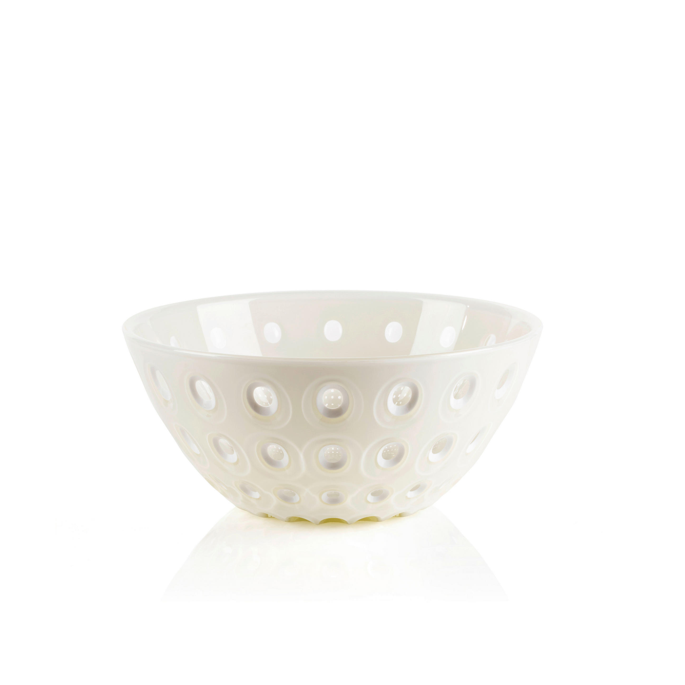 Guzzini Schüssel Le Murrine Perlmutt, Weiß Hochglanz