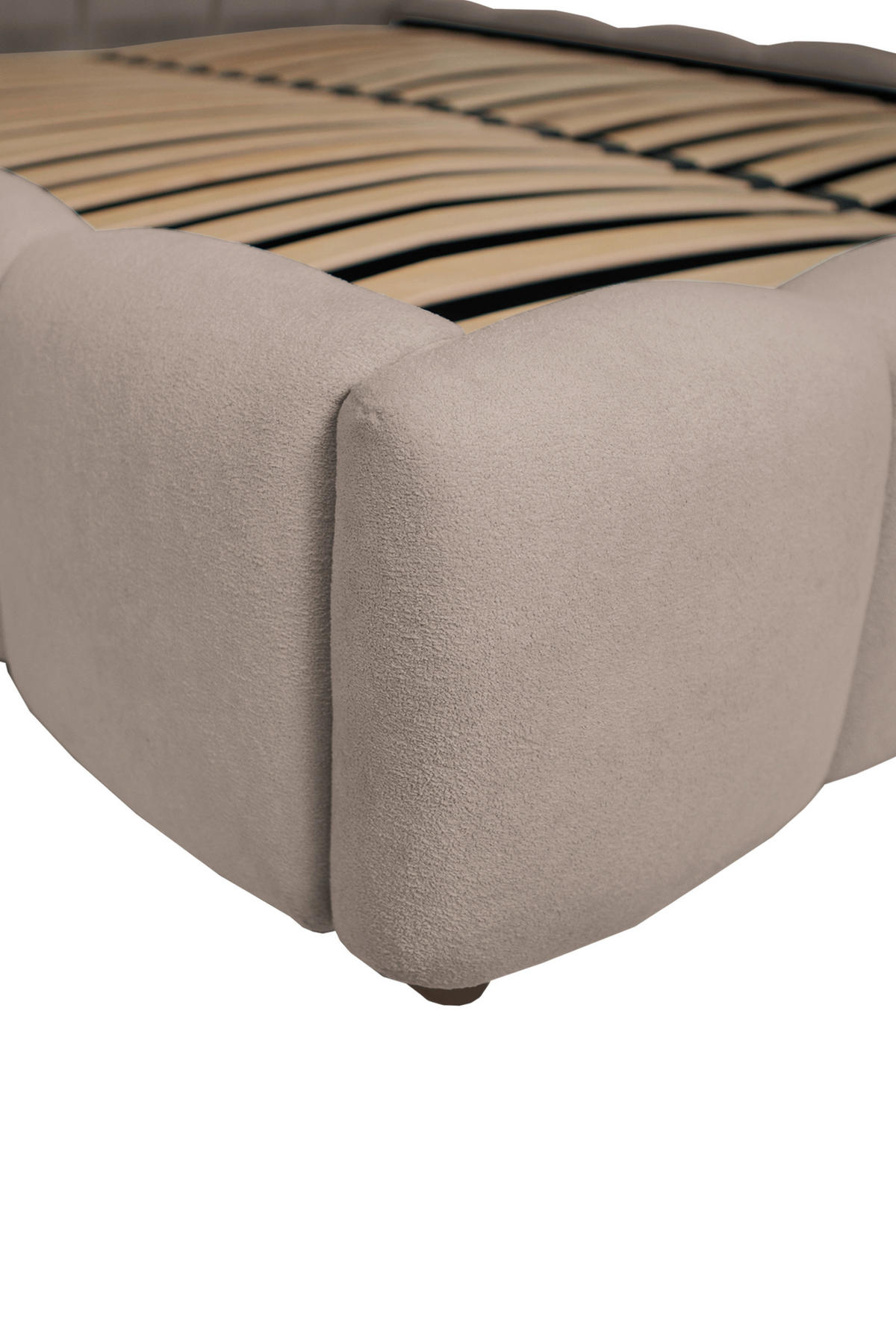 POLSTERBETT 160/200 cm  in Beige  - Beige/Schwarz, Konventionell, Holz/Kunststoff (160/200cm) - Carryhome