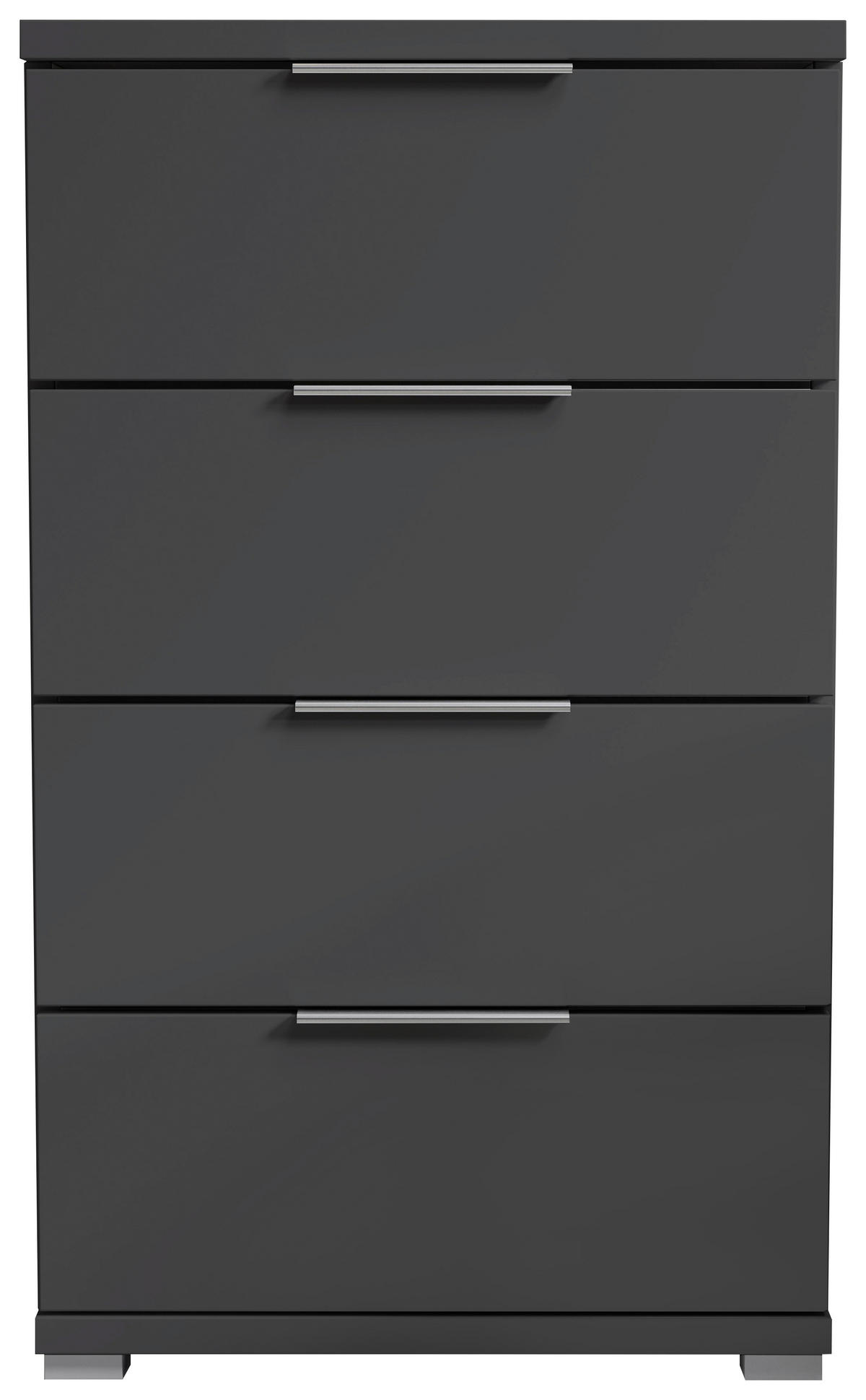 NOĆNI STOČIĆ grafitno siva  - boja aluminijuma/grafitno siva, Konvencionalno, pločasti materijal/plastika (46/79/42cm) - Boxxx