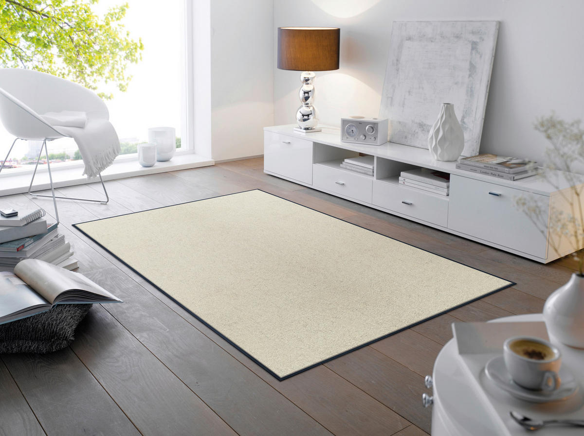 FLACHWEBETEPPICH 120/180 cm Whipped Cream Beige  - Beige, KONVENTIONELL, Kunststoff/Textil (120/180cm) - wash+dry