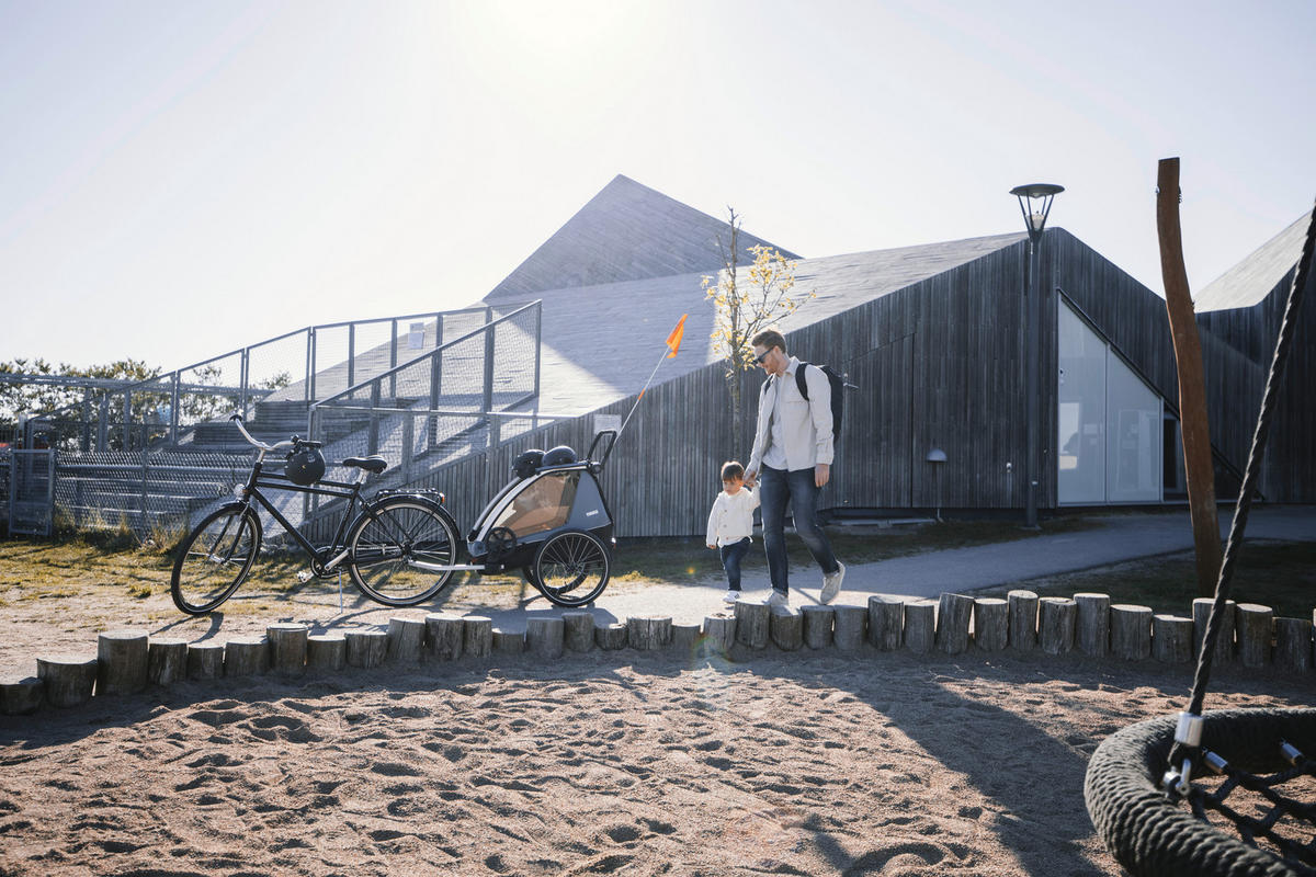 FAHRRADANHÄNGER   Courier  - Blau/Schwarz, Trend, Metall (76/32/105cm) - Thule