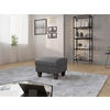 HOCKER in Textil Anthrazit  - Wengefarben/Anthrazit, KONVENTIONELL, Holz/Textil (58/48/58cm) - Sit & More