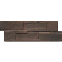 WANDVERKLEIDUNG - Dunkelbraun, Basics, Holz (56/20/2cm)