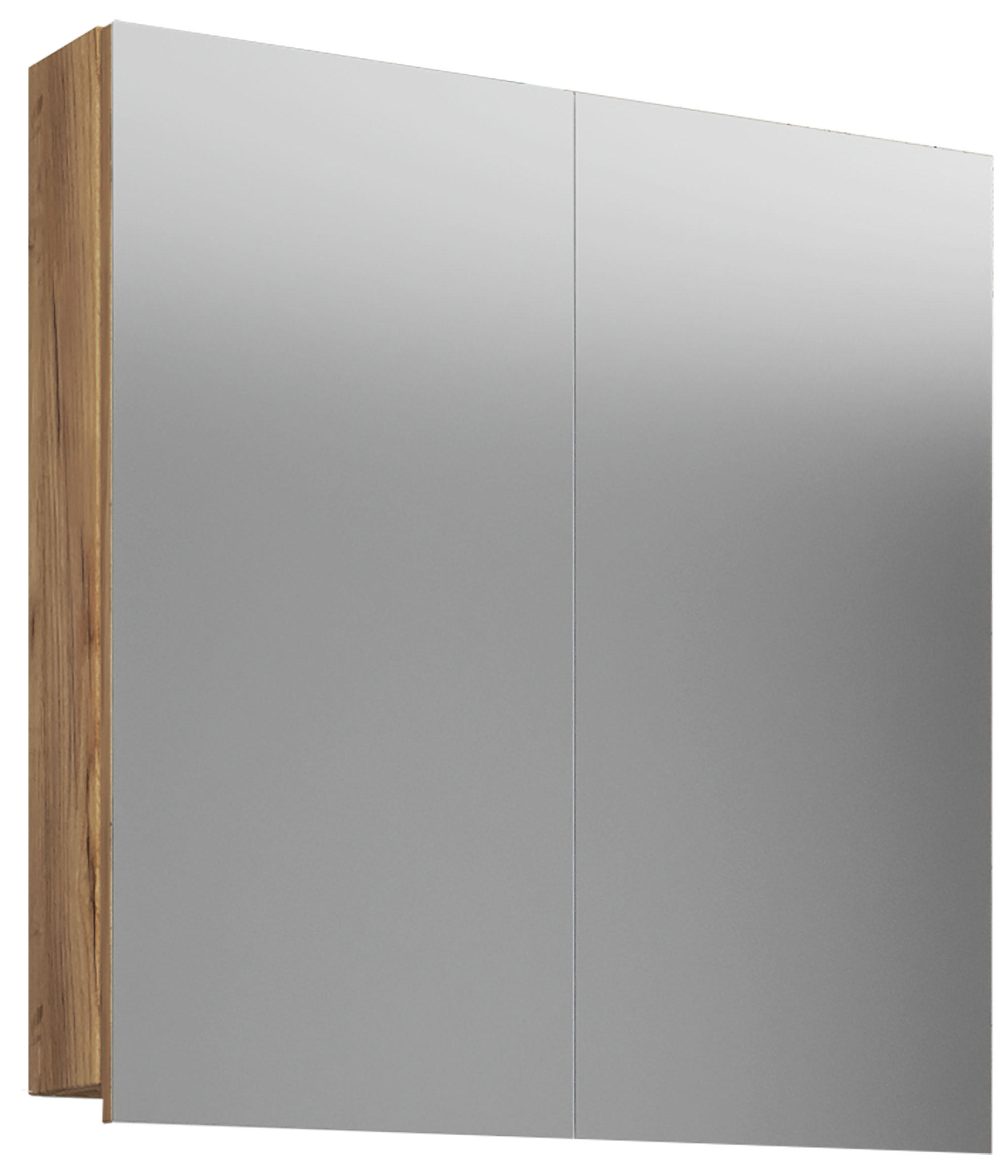 SPIEGELSCHRANK 60/59/12 cm  - Eichefarben/Honig, Basics, Glas/Holzwerkstoff (60/59/12cm) - MID.YOU