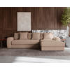 ECKSOFA in Cord Hellbraun  302/182 cm  - Hellbraun/Schwarz, MODERN, Kunststoff/Textil (302/182cm) - Carryhome