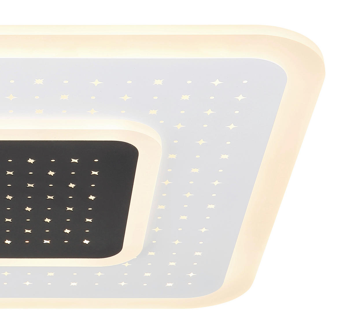 LED-DECKENLEUCHTE 47 W    46/46/5,5 cm  - Weiss/Opal, Design, Kunststoff/Metall (46/46/5,5cm) - Globo