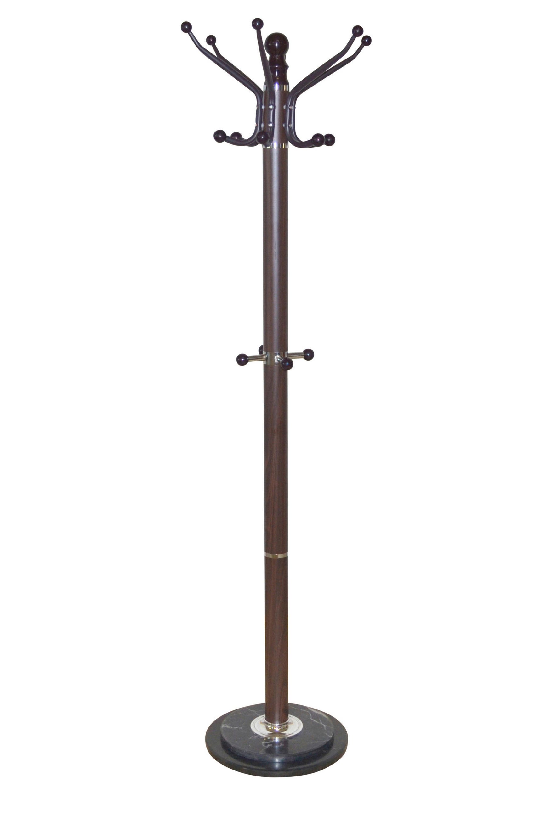 GARDEROBENSTÄNDER in Braun   - Braun, Design, Stein/Metall (47/47/176cm) - MID.YOU
