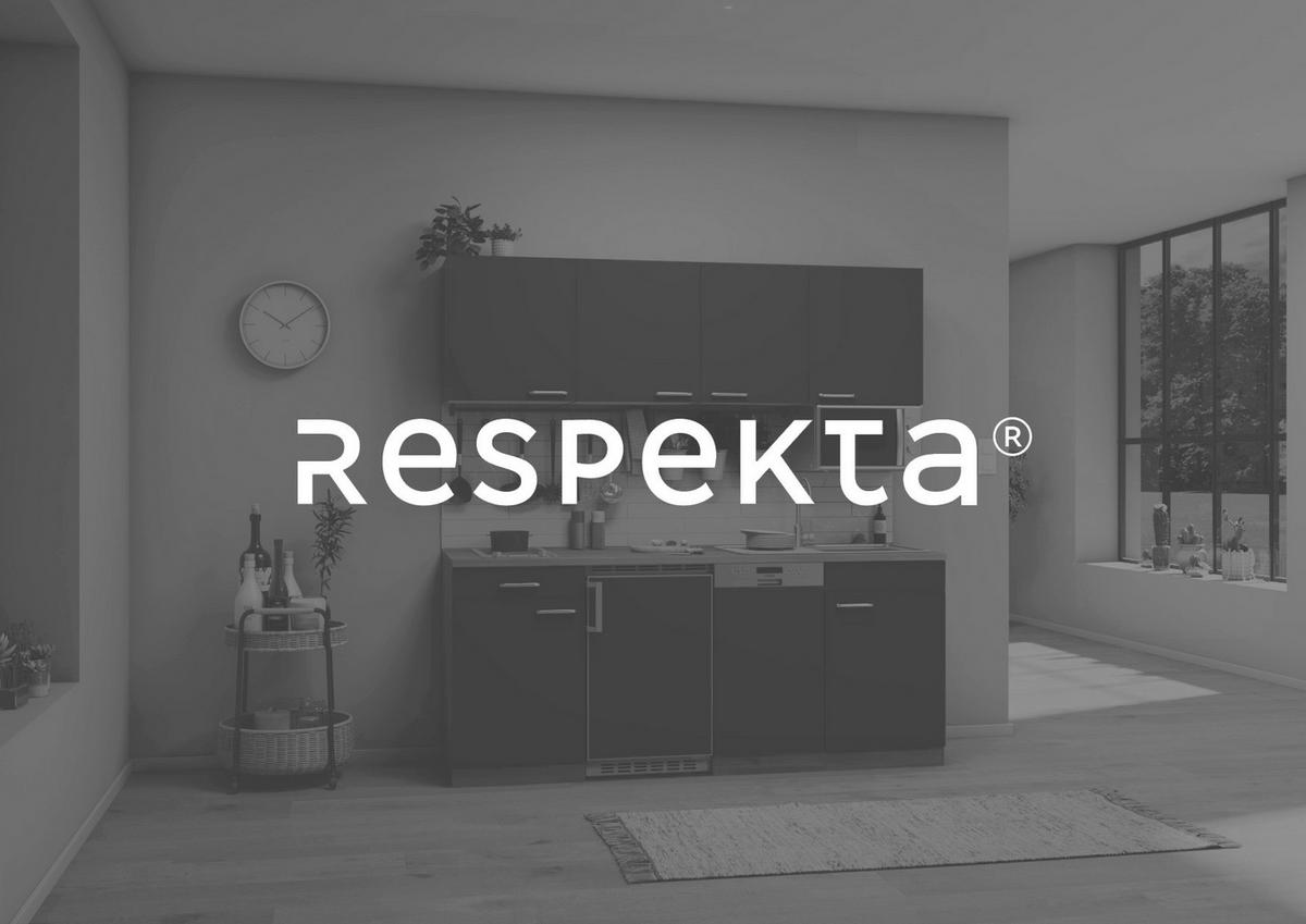 KUCHYŇSKÁ LINKA ECONOMY 195 - bílá/barvy dubu, Basics, kompozitní dřevo (195cm) - Respekta