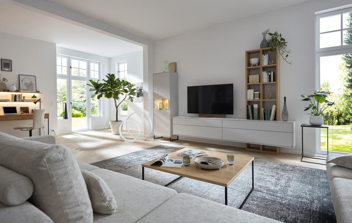 STOJACÍ LED SVÍTIDLO, 75/76 cm  - bílá/barvy stříbra, Design, kov (75/76cm) - Musterring