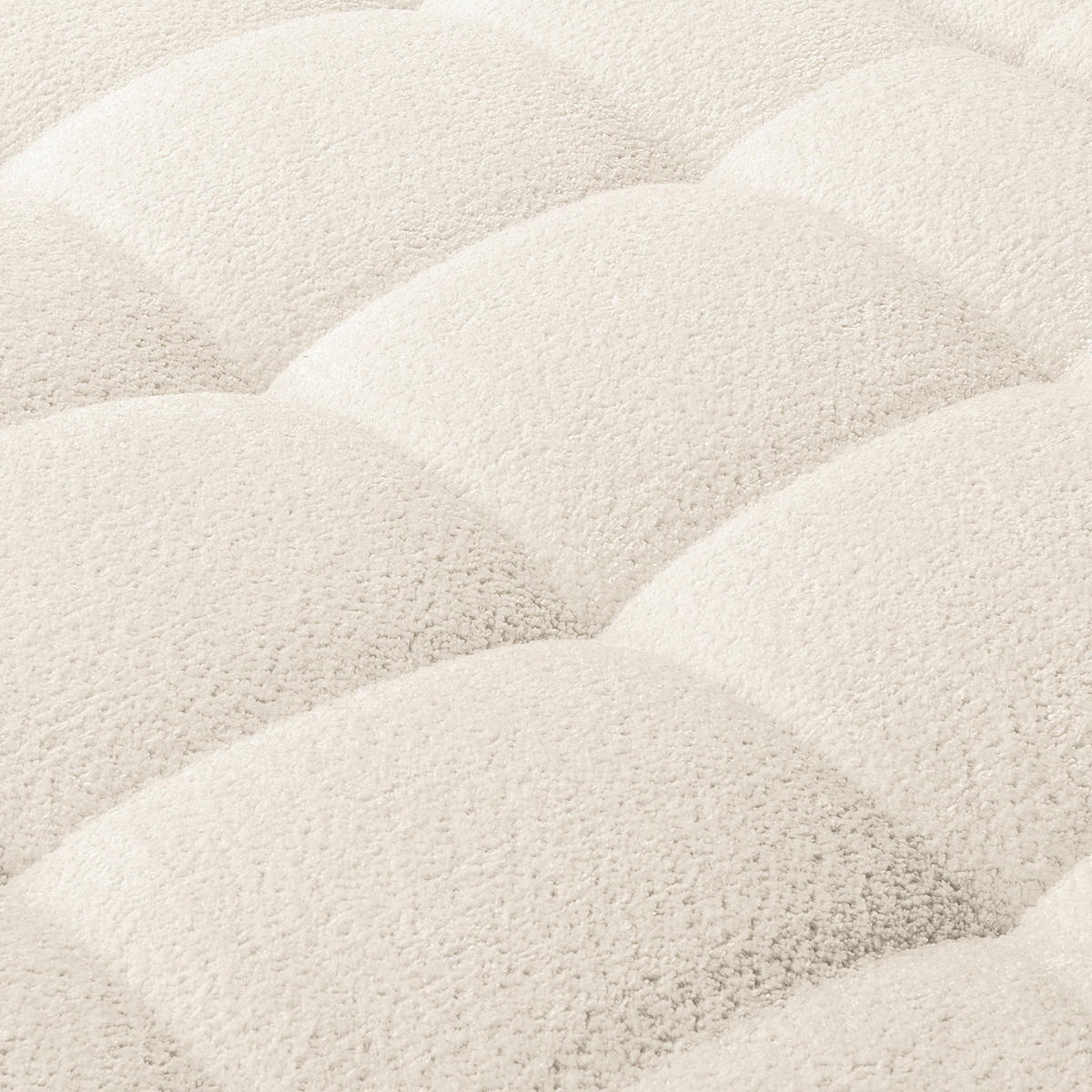 ECKSOFA Naomi Creme Chenille Rückenkissen  - Creme/Schwarz, Design, Kunststoff/Textil (284/243cm) - P & B
