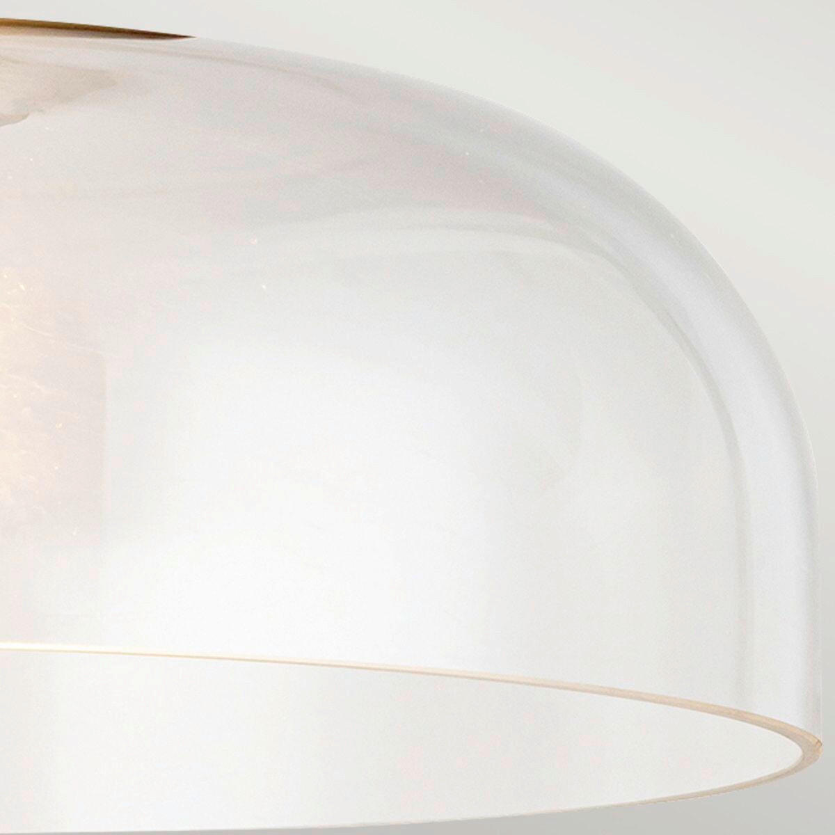 DECKENLEUCHTE 17,6/30,5 cm    - Schwarz, KONVENTIONELL, Glas/Metall (17,6/30,5cm) - Elstead Lighting