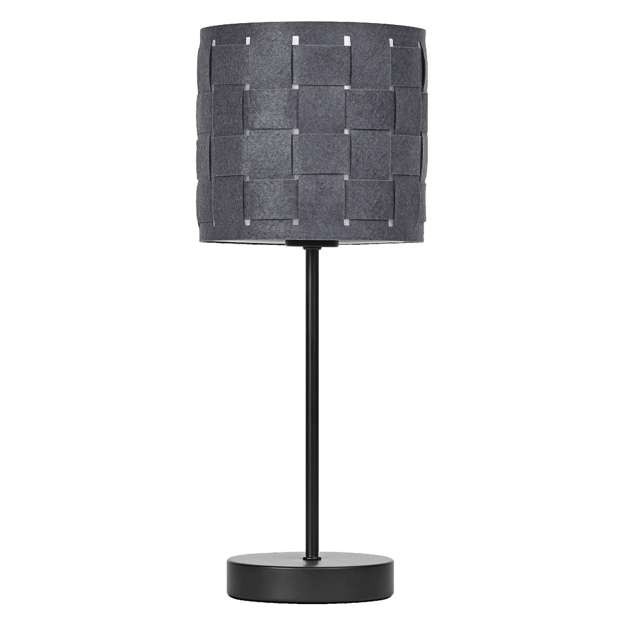 TISCHLEUCHTE 16/40.5 cm  - Dunkelgrau, Basics, Naturmaterialien/Metall (16/40.5cm) - Osram