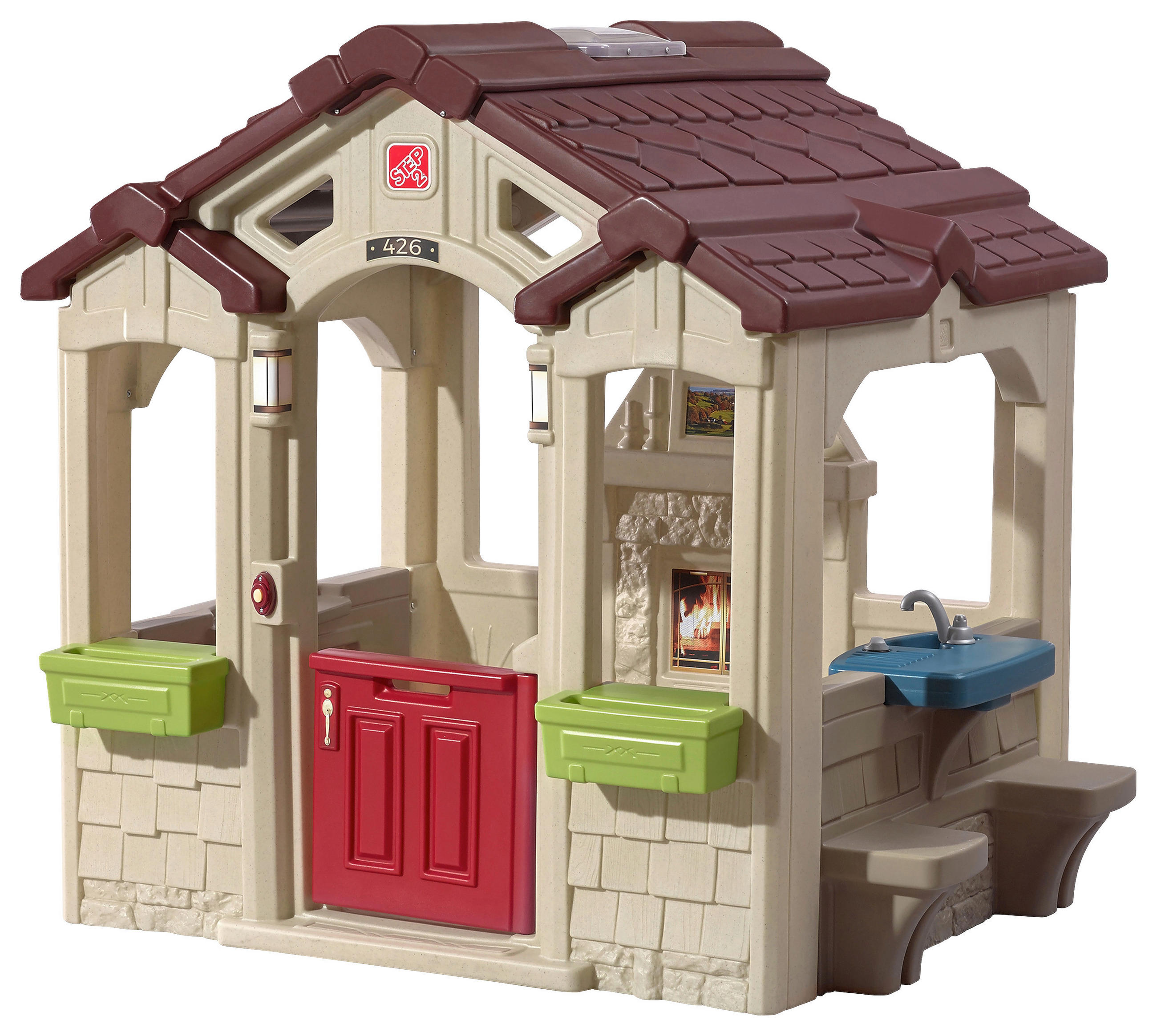 SPIELHAUS 149,2/147/127 cm  - Beige/Braun, Konventionell, Kunststoff (149,2/147/127cm)