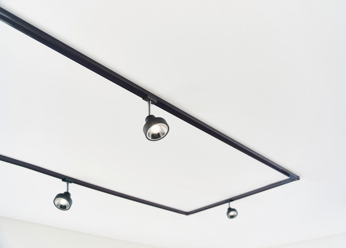SCHIENENSYSTEM-STRAHLER DUOLINE TRACK-SYSTEM 18/11/11 cm   - Schwarz, Basics, Metall (18/11/11cm) - Trio Leuchten