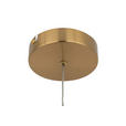 LED-HÄNGELEUCHTE Musica 13/180 cm  - Bernsteinfarben/Grau, LIFESTYLE, Glas/Metall (13/180cm) - Novel