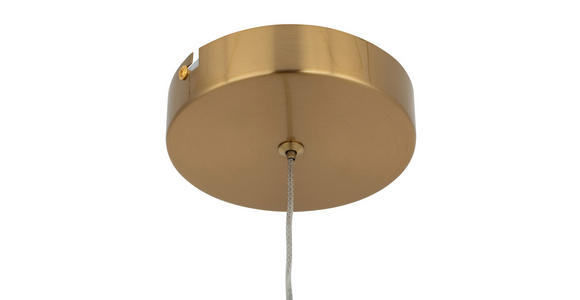 LED-HÄNGELEUCHTE Musica 13/180 cm  - Bernsteinfarben/Grau, LIFESTYLE, Glas/Metall (13/180cm) - Novel