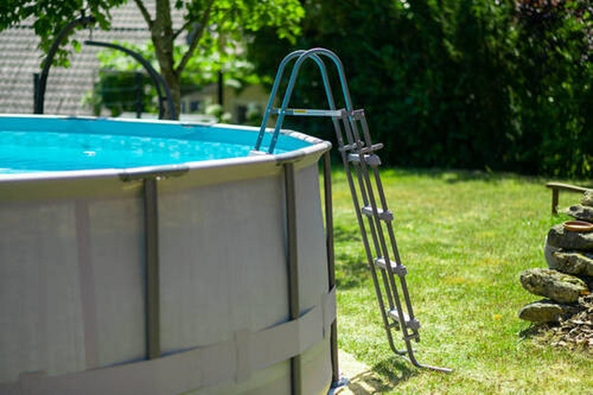 POOL 488/122 cm  - Anthrazit, KONVENTIONELL, Kunststoff (488/122cm)