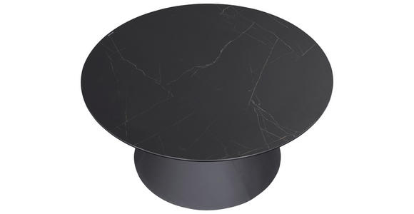 COUCHTISCH in Metall, Glas, Keramik 80/80/38 cm - Anthrazit/Schwarz, Design, Glas/Keramik (80/80/38cm) - Dieter Knoll