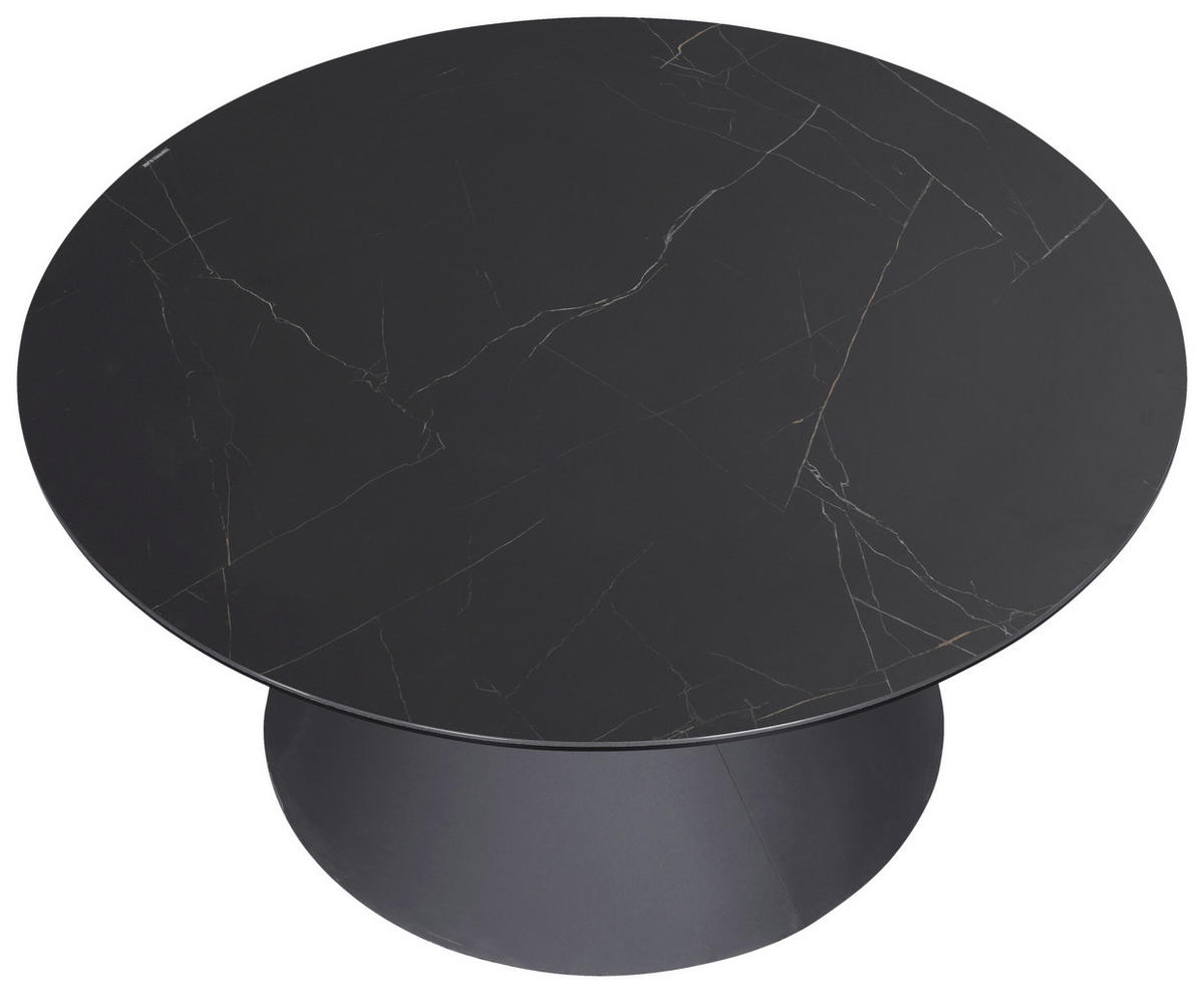 COUCHTISCH in Metall, Glas, Keramik 80/80/38 cm  - Anthrazit/Schwarz, Design, Glas/Keramik (80/80/38cm) - Dieter Knoll