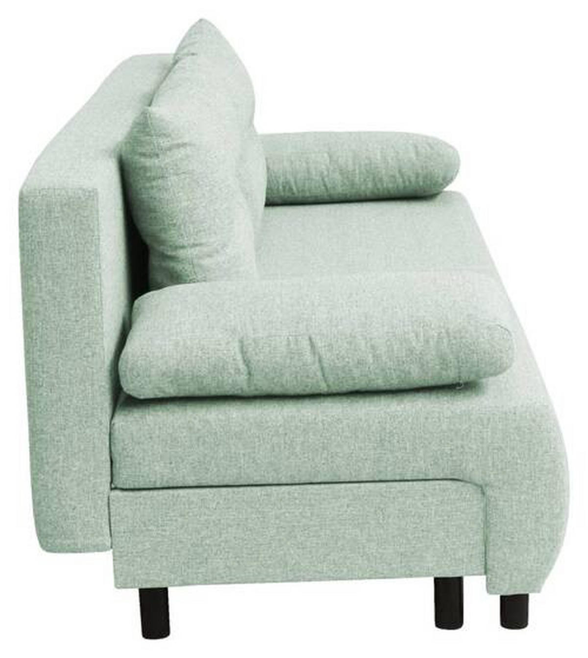 ROZKLADACIA POHOVKA, textil, mätovozelená - čierna/mätovozelená, Design, textil/plast (192/73/86cm) - MID.YOU