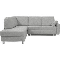 ECKSOFA  in Mikrovelours Naturfarben  208/227 cm  - Alufarben/Naturfarben, KONVENTIONELL, Textil/Metall (208/227cm) - Sedda