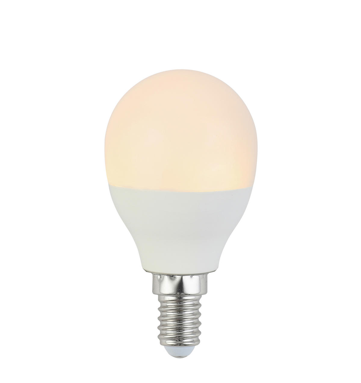 LED OKOS IZZÓ,   4,9 W E14  - fehér, Basics, műanyag/fém (4,8/8cm) - Boxxx