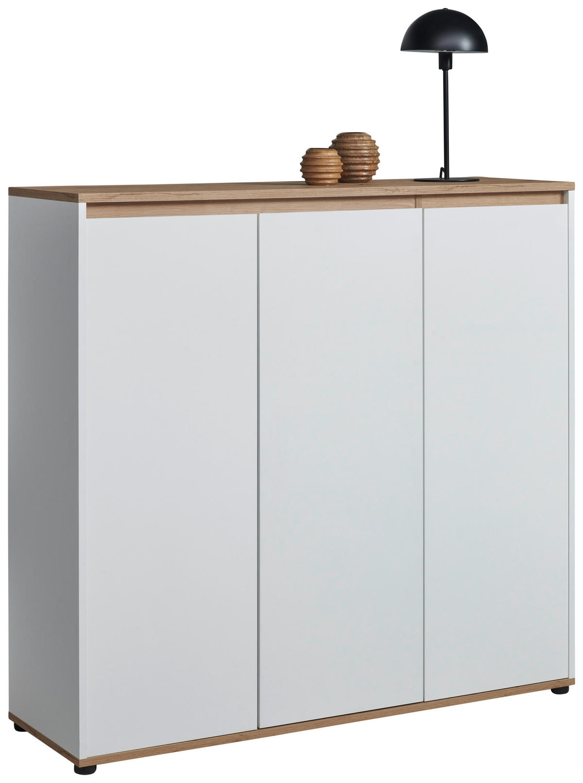 OMARA ZA ČEVLJE bela, hrast artisan - bela/hrast artisan, Moderno, leseni material (120/115/38cm) - Carryhome