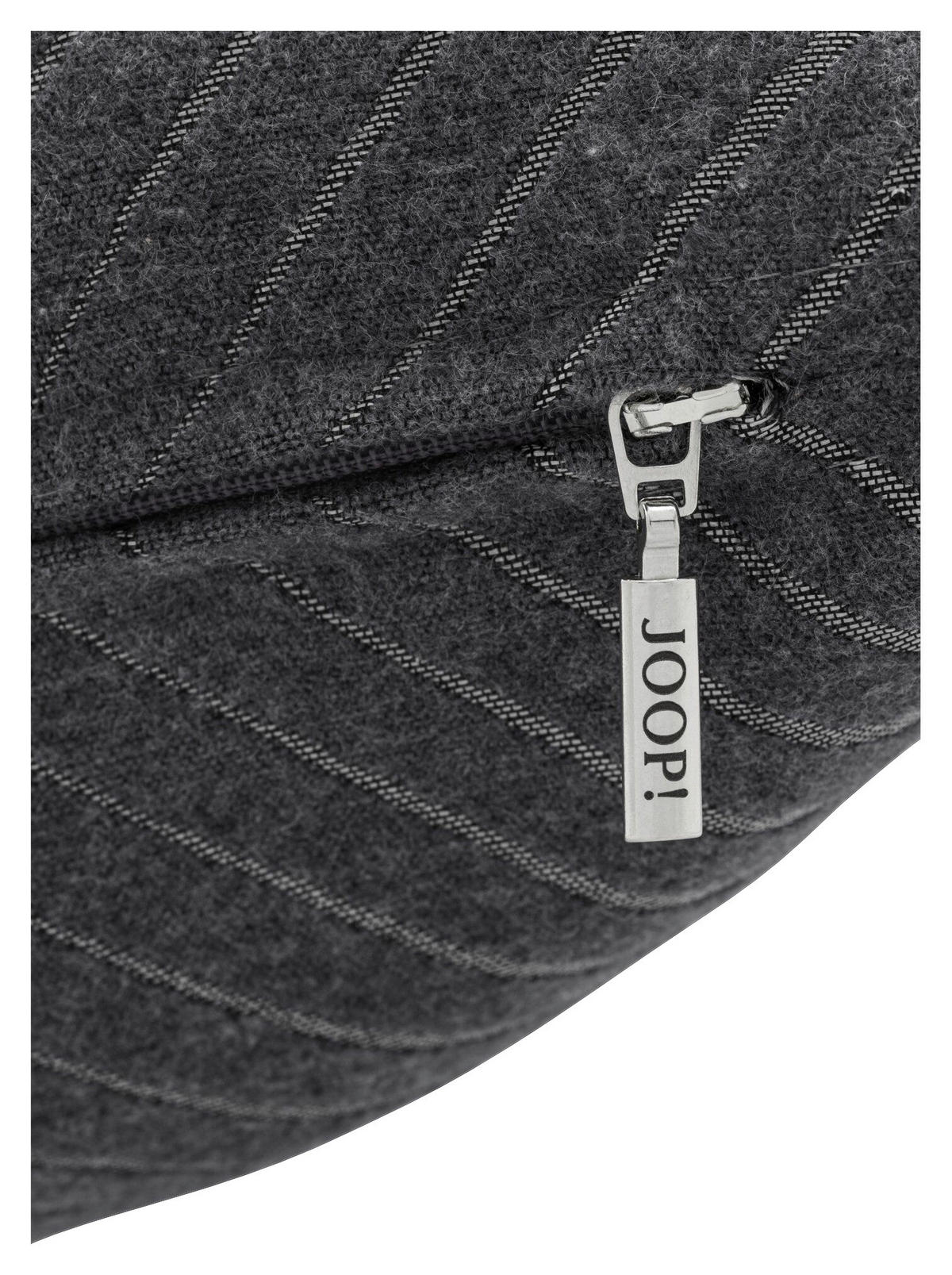 KISSENHÜLLE J! MODISH 50/50 cm  - Dunkelgrau/Anthrazit, Design, Textil (50/50cm) - Joop!