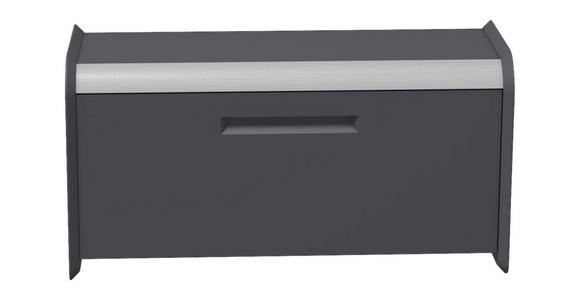 GARDEROBENBANK 97/52/36 cm - Anthrazit, Design, Holzwerkstoff (97/52/36cm) - Dieter Knoll