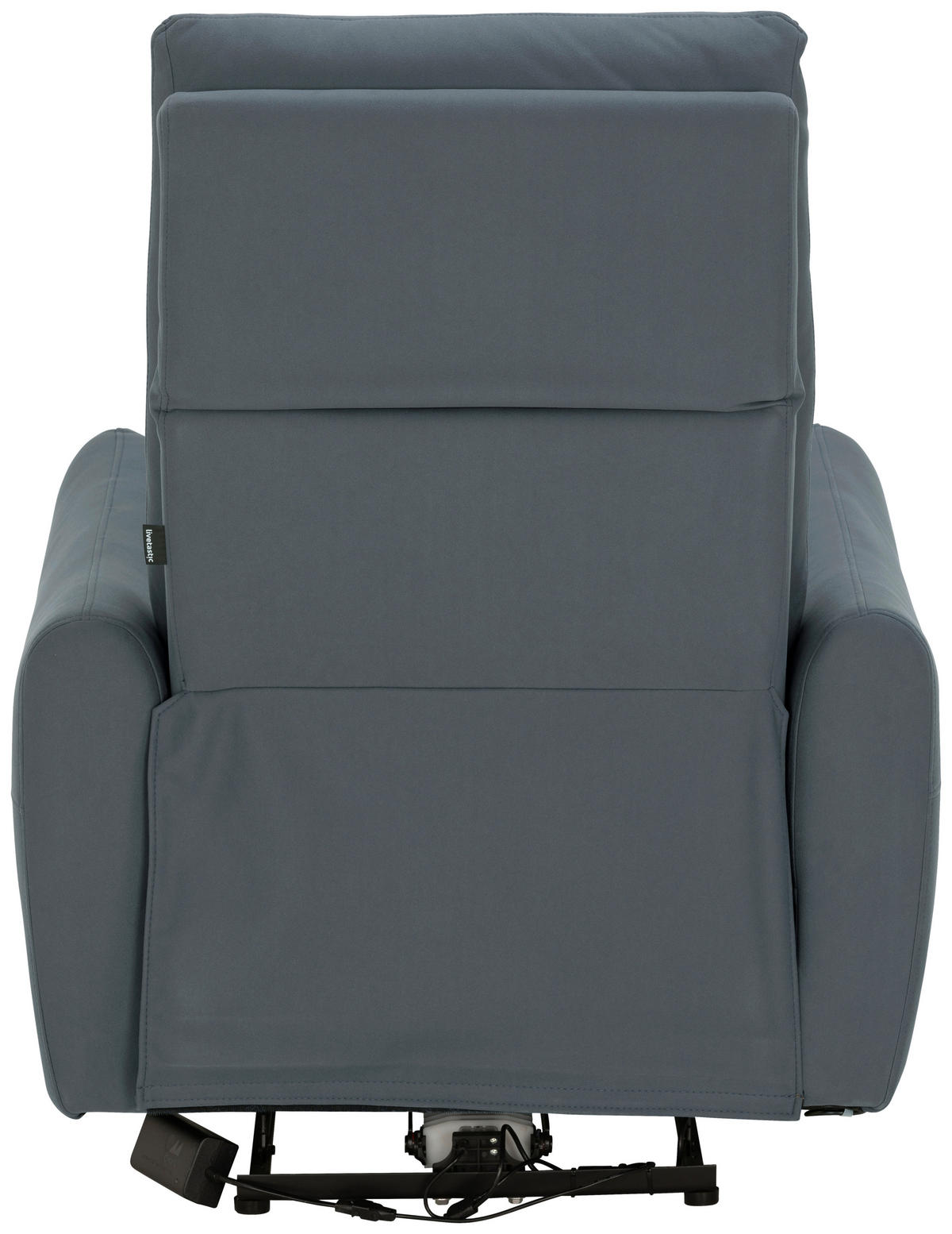 SITZGARNITUR Mikrofaser Dunkelblau  - Schwarz/Dunkelblau, KONVENTIONELL, Textil/Metall - Livetastic