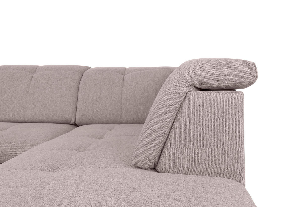 WOHNLANDSCHAFT Taupe  - Taupe/Grau, Design, Textil/Metall (173/328/215cm) - MID.YOU